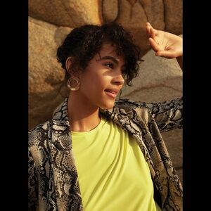 Joseph Ribkoff size 6 Leopard print blazer jacket